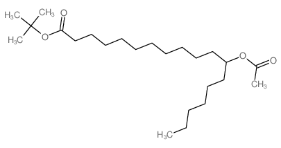 Octadecanoic acid,12-(acetyloxy)-, 1,1-dimethylethyl ester结构式