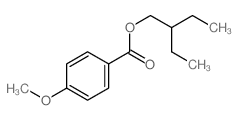 2-ethylbutyl 4-methoxybenzoate Structure