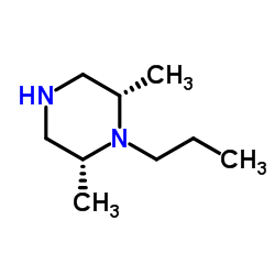 Piperazine, 2,6-dimethyl-1-propyl-, (2R,6S)-rel- (9CI) Structure