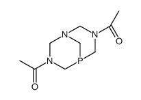 3,7-二乙酰-1,3,7-三氮杂-5-磷双环[3.3.1]壬烷结构式