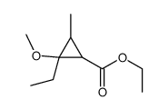ethyl 2-ethyl-2-methoxy-3-methylcyclopropane-1-carboxylate Structure