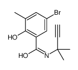 5-bromo-2-hydroxy-3-methyl-N-(2-methylbut-3-yn-2-yl)benzamide结构式