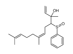 4-(benzenesulfinyl)-3,7,11-trimethyldodeca-1,6,10-trien-3-ol结构式