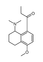 1-[8-(dimethylamino)-4-methoxy-5,6,7,8-tetrahydronaphthalen-1-yl]propan-1-one结构式