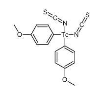1-[diisothiocyanato-(4-methoxyphenyl)-λ4-tellanyl]-4-methoxybenzene结构式