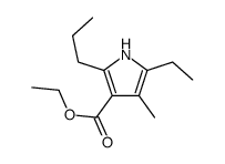 1H-Pyrrole-3-carboxylicacid,5-ethyl-4-methyl-2-propyl-,ethylester(9CI) Structure