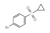 1-Bromo-4-(cyclopropylsulfonyl)benzene Structure