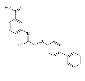 3-[[2-[4-(3-methylphenyl)phenoxy]acetyl]amino]benzoic acid Structure