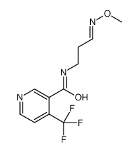 N-(3-methoxyiminopropyl)-4-(trifluoromethyl)pyridine-3-carboxamide Structure