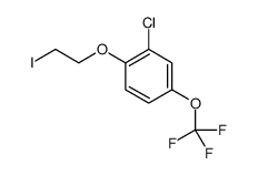 2-chloro-1-(2-iodoethoxy)-4-(trifluoromethoxy)benzene Structure