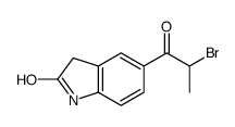5-(2-bromopropanoyl)-1,3-dihydroindol-2-one结构式