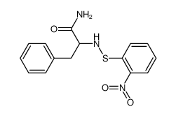 2-(((2-nitrophenyl)thio)amino)-3-phenylpropanamide结构式