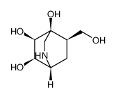 (1R,4R,5R,7R,8R)-5-(hydroxymethyl)-2-azabicyclo[2.2.2]octane-4,7,8-triol结构式