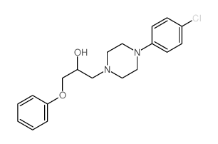 1-Piperazineethanol,4-(4-chlorophenyl)-a-(phenoxymethyl)- Structure