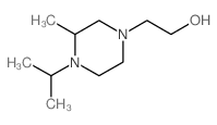 1-Piperazineethanol,3-methyl-4-(1-methylethyl)- structure