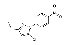 5-chloro-3-ethyl-1-(4-nitrophenyl)pyrazole结构式