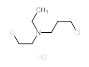 Ethyl(2-chloroethyl) (3-chloropropyl)amine hydrochloride结构式