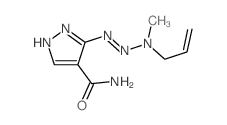 1H-Pyrazole-4-carboxamide, 3-[3-methyl-3-(2-propenyl)-1-trizinyl]- Structure