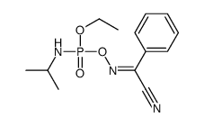 (E)-N-[ethoxy-(propan-2-ylamino)phosphoryl]oxybenzenecarboximidoyl cyanide结构式