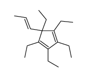 1,2,3,4,5-pentaethyl-5-prop-1-enylcyclopenta-1,3-diene Structure