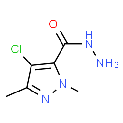 4-Chloro-1,3-dimethyl-1H-pyrazole-5-carbohydrazide structure