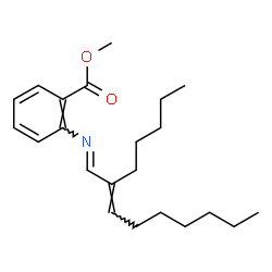 methyl o-[(2-pentyl-2-nonenylidene)amino]benzoate structure