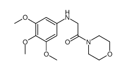 1-morpholin-4-yl-2-(3,4,5-trimethoxyanilino)ethanone结构式