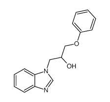 1-(benzo[d]imidazol-1-yl)-3-phenoxypropan-2-ol Structure