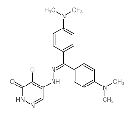 3(2H)-Pyridazinone,5-[2-[bis[4-(dimethylamino)phenyl]methylene]hydrazinyl]-4-chloro- picture