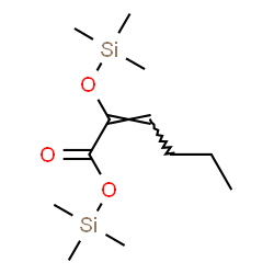 2-[(Trimethylsilyl)oxy]-2-hexenoic acid trimethylsilyl ester Structure