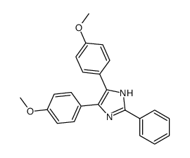4,5-bis(4-methoxyphenyl)-2-phenyl-1H-imidazole Structure