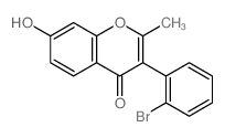 3-(2-bromophenyl)-7-hydroxy-2-methyl-chromen-4-one结构式