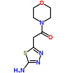 2-(5-AMINO-[1,3,4]THIADIAZOL-2-YL)-1-MORPHOLIN-4-YL-ETHANONE Structure