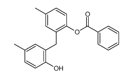Benzoic acid 2-[(2-hydroxy-5-methylphenyl)methyl]-4-methylphenyl ester结构式