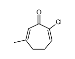 2,6-Cycloheptadien-1-one,2-chloro-6-methyl-结构式