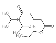 Pentanoic acid,5-[bis(1-methylethyl)amino]-5-oxo-, propyl ester结构式