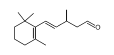 rac.-trans-3-Methyl-5-(2,6,6-trimethyl-1-cyclohexen-1-yl)-4-pentenal结构式