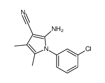 2-Amino-1-(3-chlorophenyl)-4,5-dimethyl-1H-pyrrole-3-carbonitrile结构式