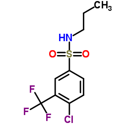 4-Chloro-N-propyl-3-(trifluoromethyl)benzenesulfonamide结构式