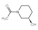 3-Piperidinol,1-acetyl-,(3R)-(9CI) Structure