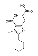 3-carboxy-4-methyl-5-pentyl-2-furanpropionic acid structure