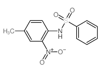 Benzenesulfonamide,N-(4-methyl-2-nitrophenyl)-结构式