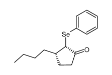 cis-3-Butyl-2-(phenylseleno)cyclopentanone Structure