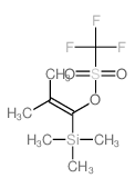 trimethyl-[2-methyl-1-(trifluoromethylsulfonyloxy)prop-1-enyl]silane结构式