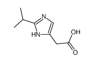 1H-Imidazole-4-aceticacid,2-(1-methylethyl)-(9CI) Structure