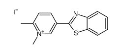 2-(1,6-dimethylpyridin-1-ium-3-yl)-1,3-benzothiazole,iodide Structure