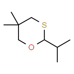 1,3-Oxathiane,5,5-dimethyl-2-(1-methylethyl)-(9CI)结构式