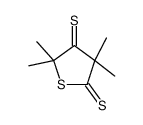3,3,5,5-tetramethylthiolane-2,4-dithione结构式