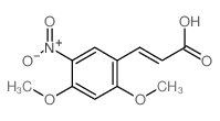 (E)-3-(2,4-dimethoxy-5-nitro-phenyl)prop-2-enoic acid Structure