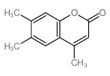 2H-1-Benzopyran-2-one,4,6,7-trimethyl- Structure